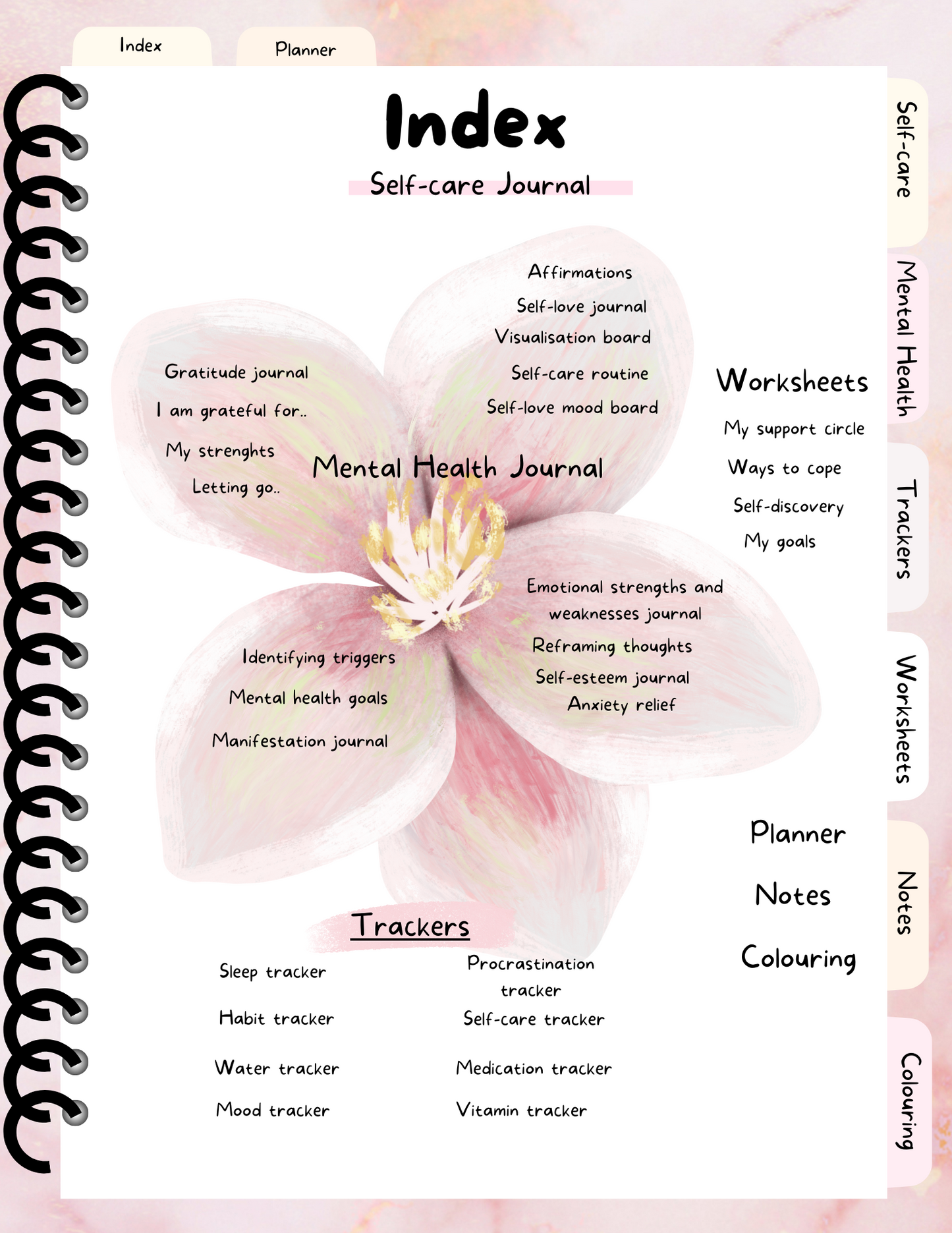 One day at a time self-care journal PDF